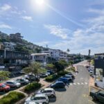 View of Ballito streets from Ballito Backpackers' window.